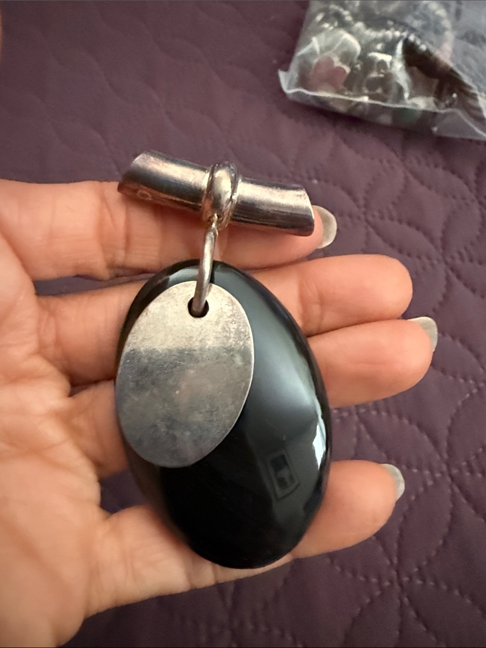 Ónix silver Pendant